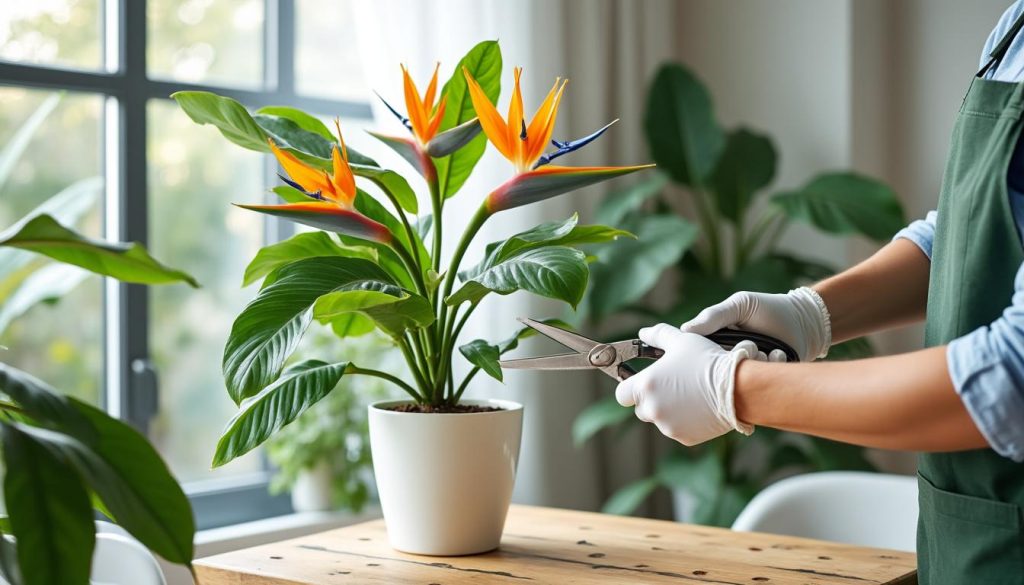 erfahren sie, wie sie ihre strelitzie richtig pflegen und schneiden, um ein gesundes wachstum und prächtige blüten zu fördern.