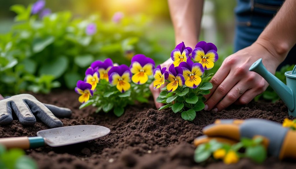 erfahren sie, wie man stiefmütterchen erfolgreich im garten pflanzt und pflegt, um farbenfrohe und gesunde blumen zu genießen.